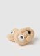 Girls' beige faux fur slippers_1