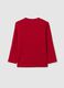 Children's red pure cotton regular fit T-shirt_1