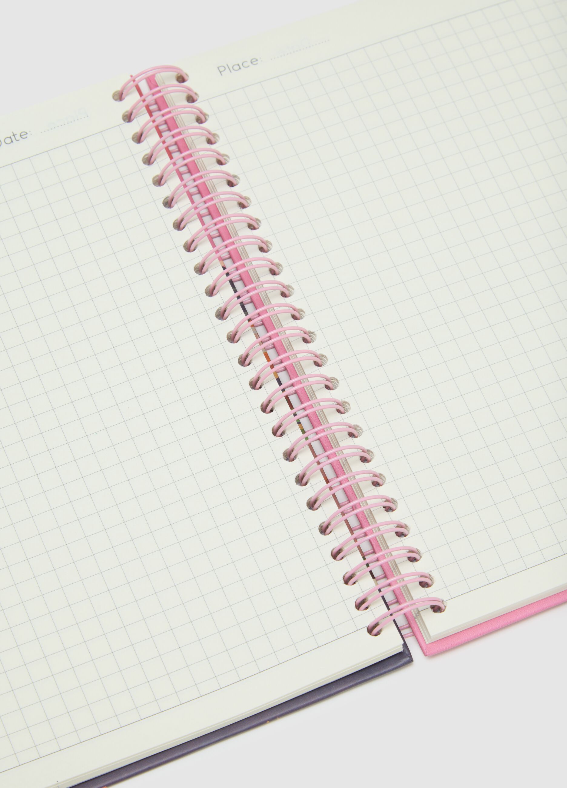 Black Gridded Paper Notebook
