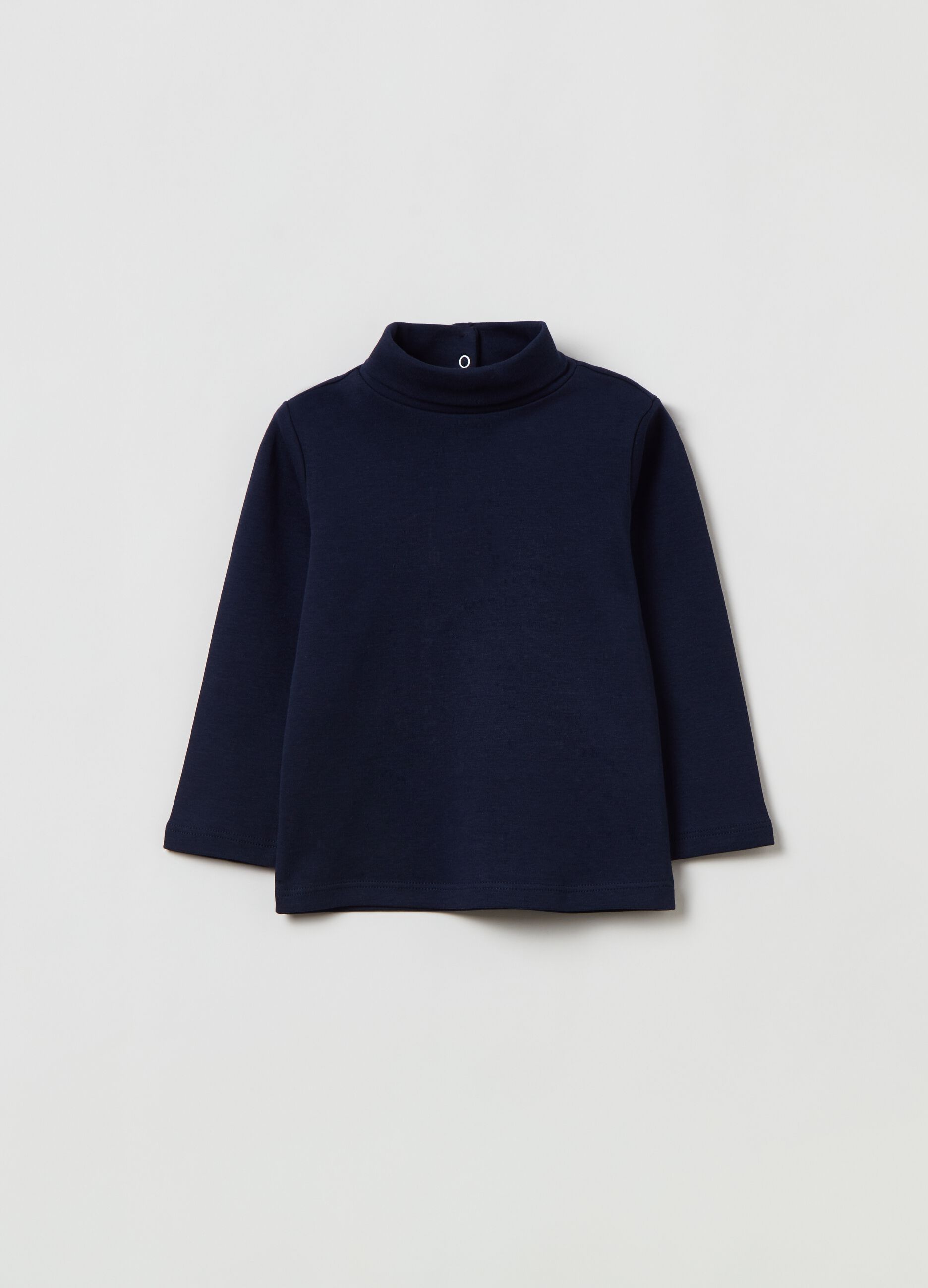 T-shirt maniche lunghe a collo alto_0