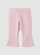 Pink organic stretch cotton trousers_0