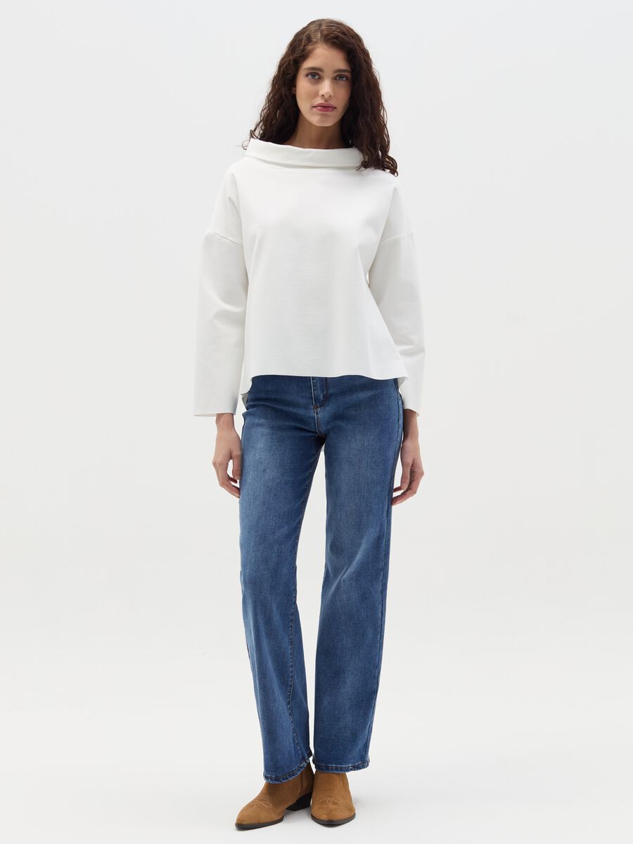 Blouse with cowl neck_0