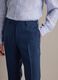 Slim-fit formal trousers in pure blue linen_3