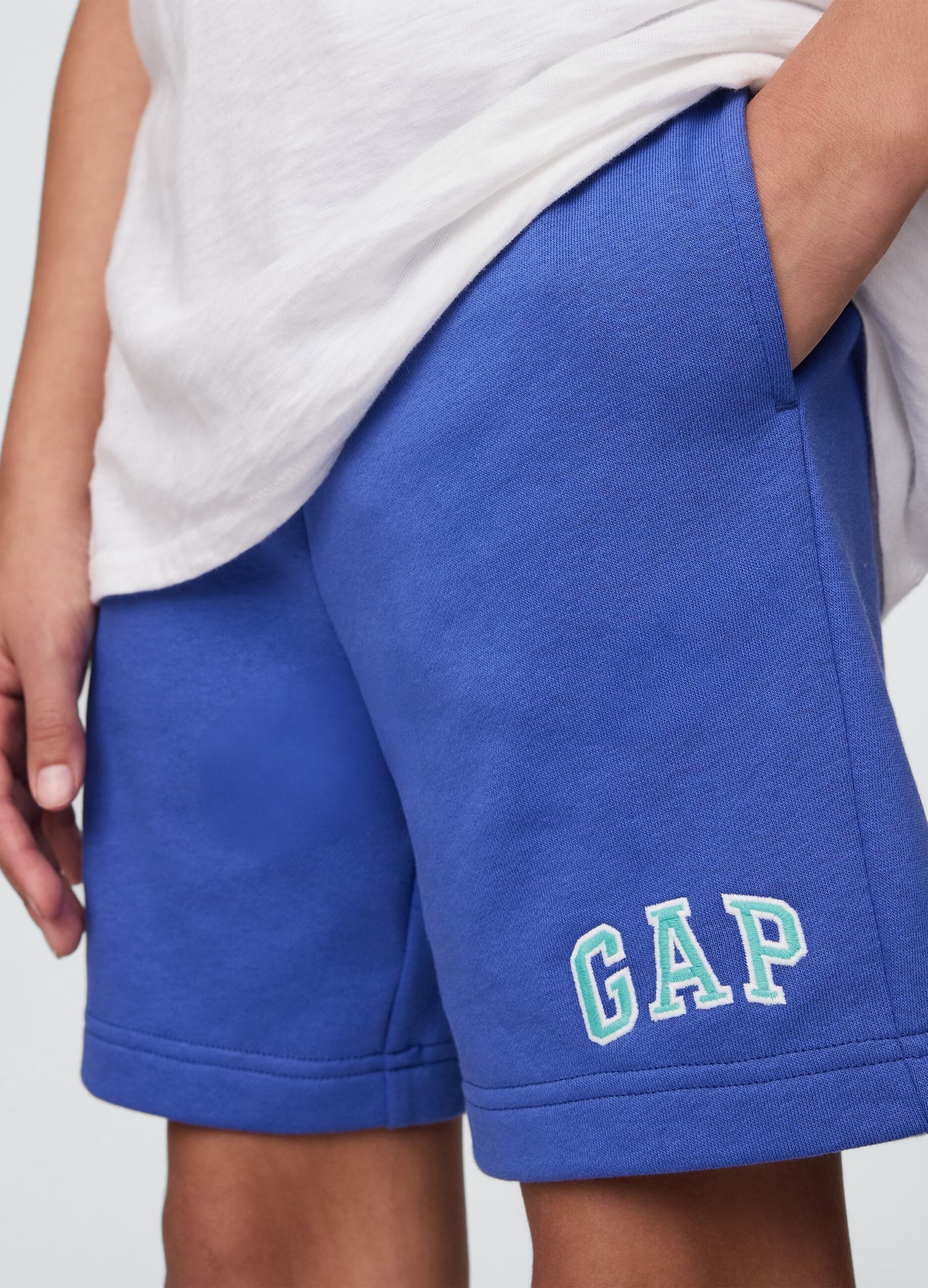 Blue Cotton Blend Shorts for GAP Kids