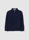 Children's oversized pure blue cotton sweater_3
