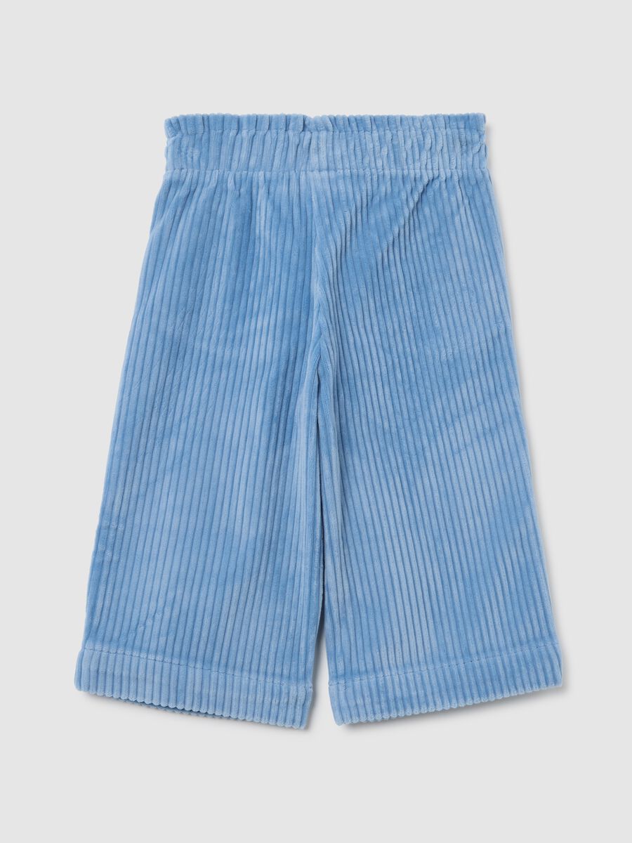 Blue Wide-Leg Trousers for Girls_2