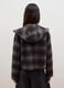 Brown wool and viscose blend hooded coat, regular fit_3