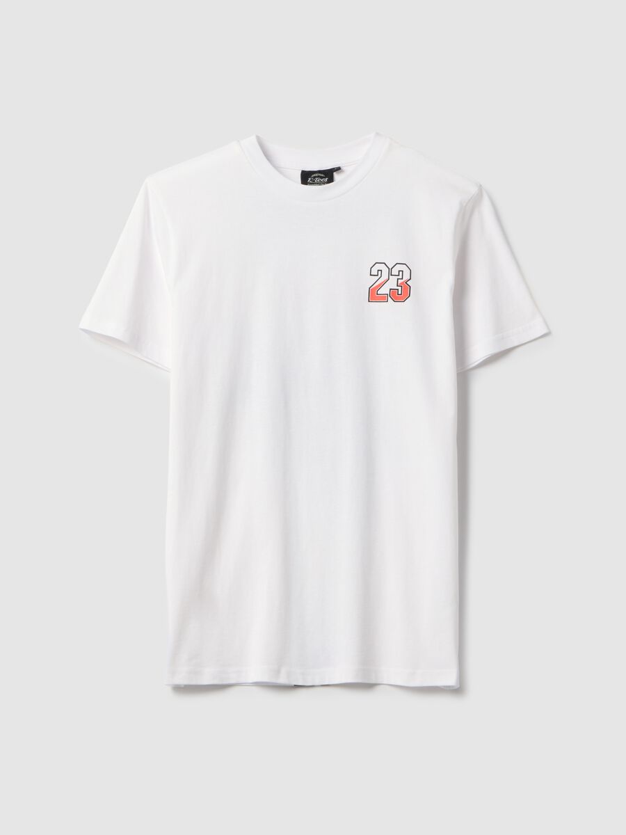 White pure cotton regular fit T-shirt with graphic_4