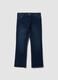 Jeans denim blu in cotone elasticizzato bootcut_4
