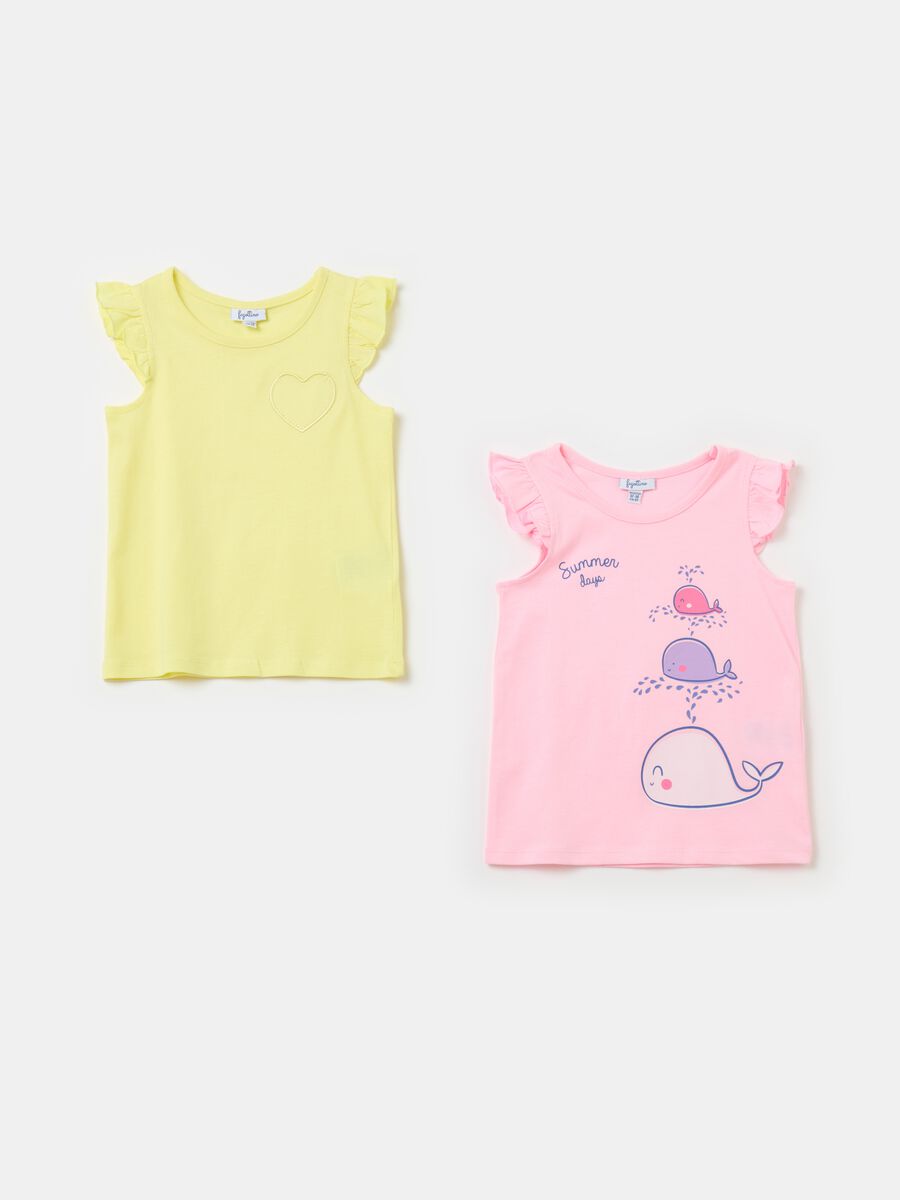 Two-pack cotton tank tops with print_0