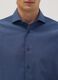 Blue pure cotton shirt with French collar, regular fit, easy iron_1