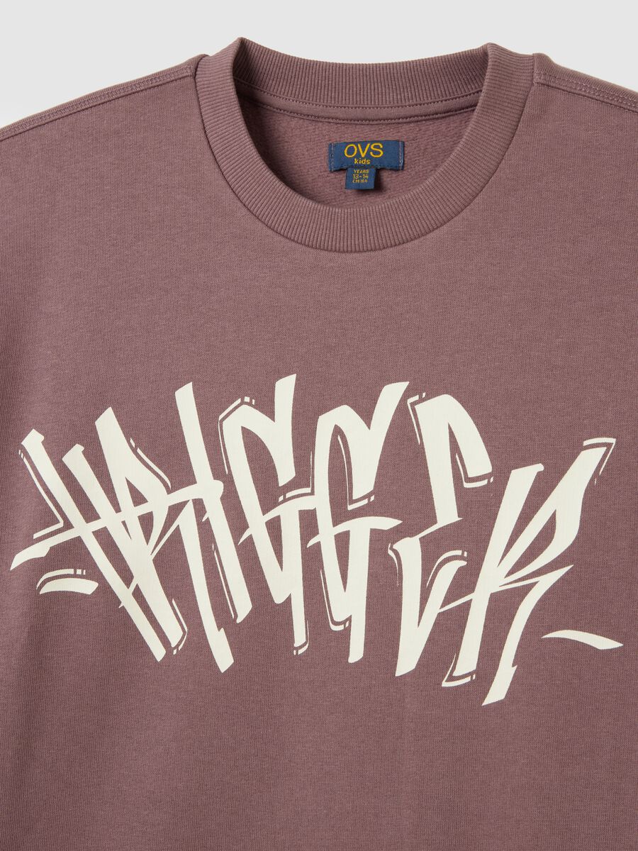 Purple Crew Neck Sweatshirt_5