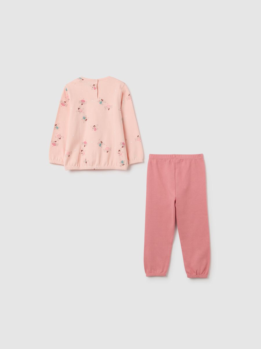Pink Cotton Pyjamas for Baby Girl_1