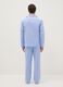 Blue striped pure cotton pyjamas with regular fit_2