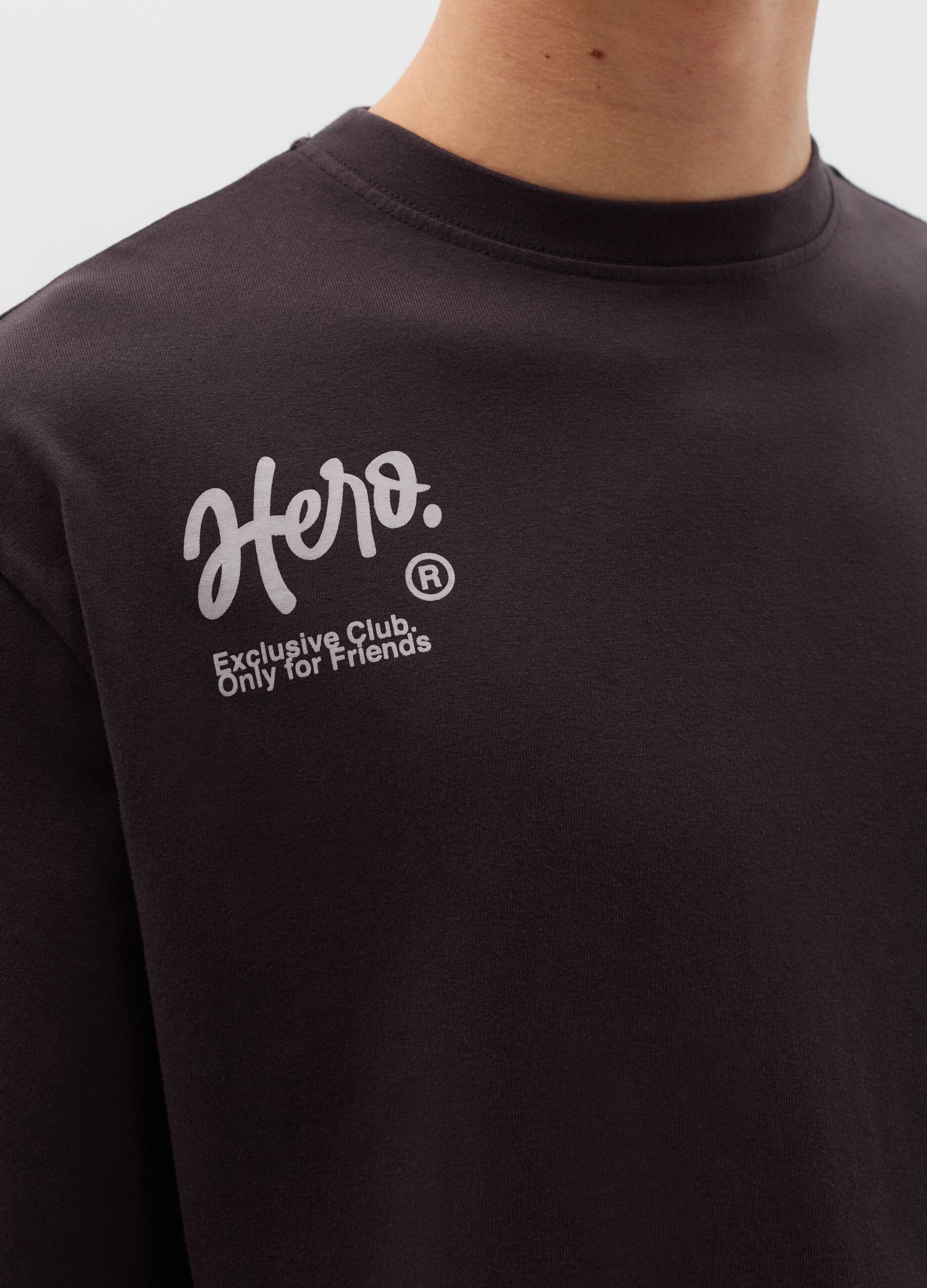 Long-sleeved T-shirt with print