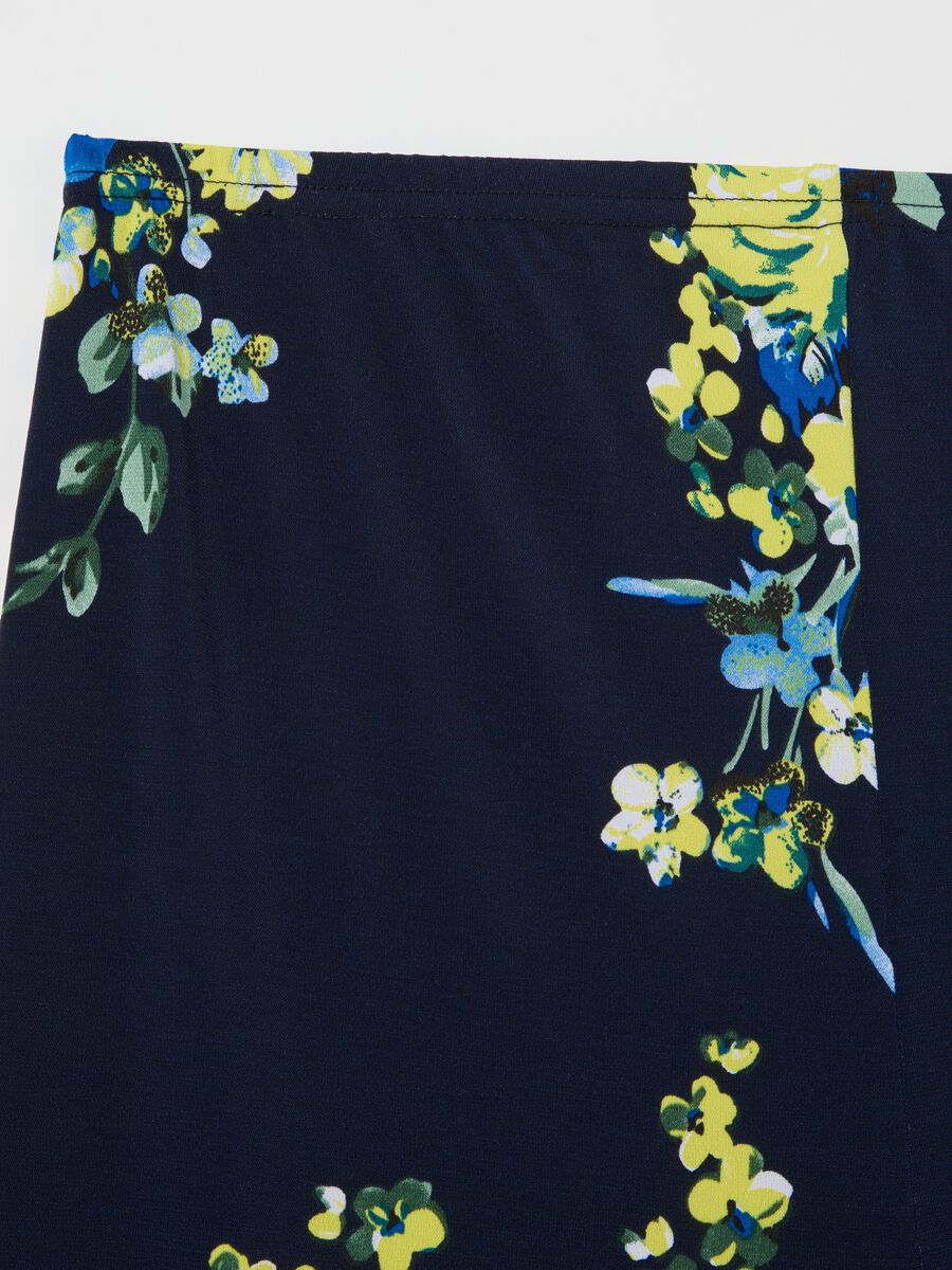 Maternity trousers with floral print_5
