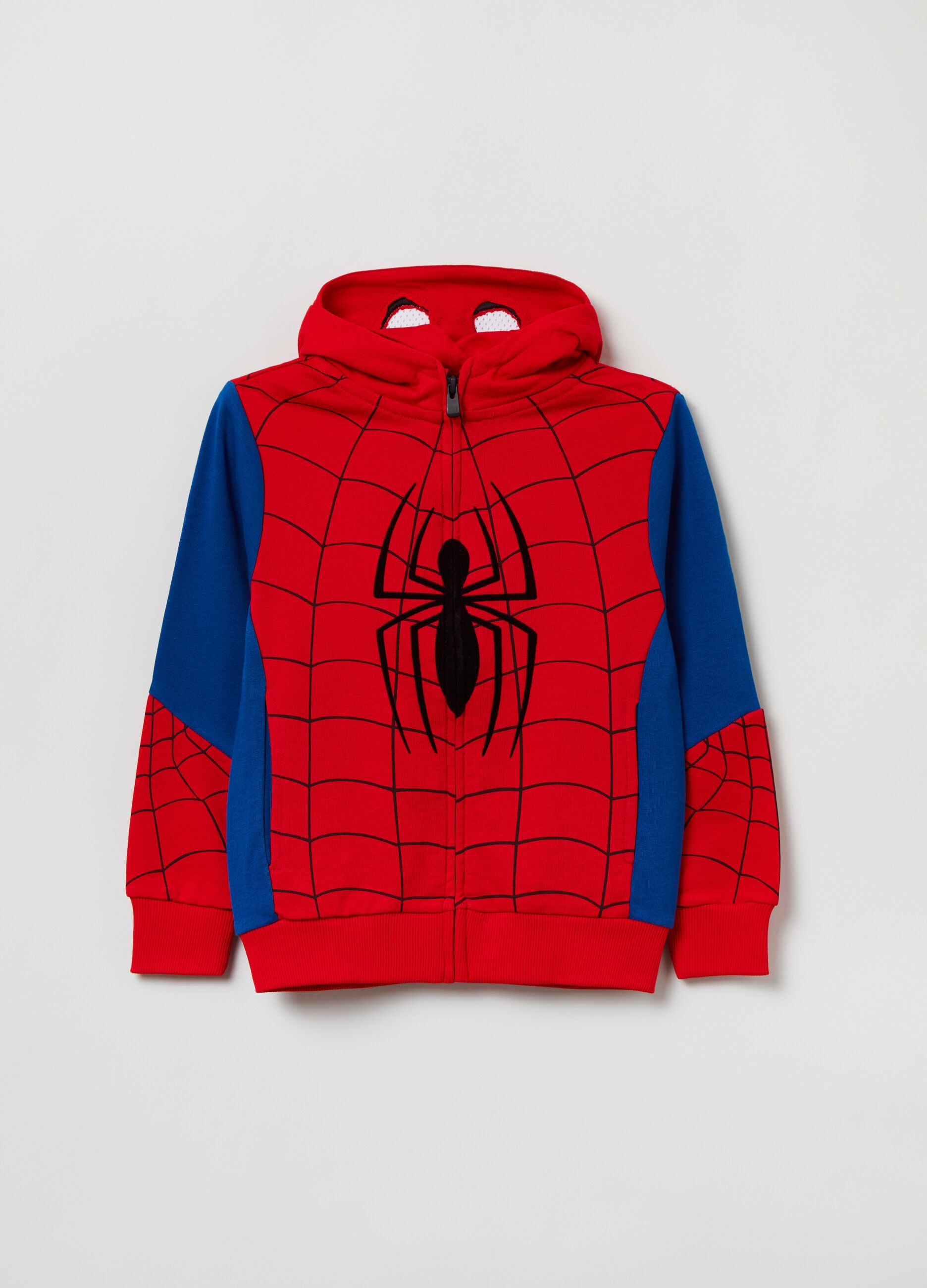 Full-zip con cappuccio stampa Spider-Man_0