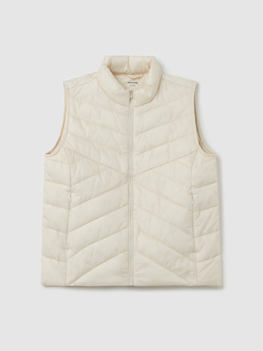 Full-zip ultralight gilet with high neck_4