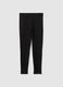 Girls' Black Stretch Cotton Treggings_3