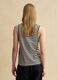 Multicolor striped regular fit cotton and linen tank top_3