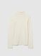White cotton blend turtleneck regular fit_4