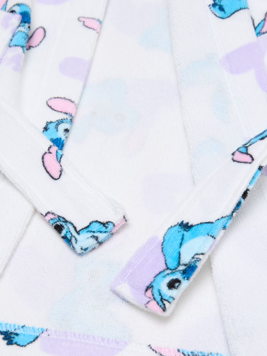 Cotton bathrobe with Stitch print_3