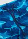 Blue stretch swim shorts with shark print_2