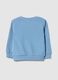 Light blue pure cotton sweatshirt for boys with regular fit and pocket_1