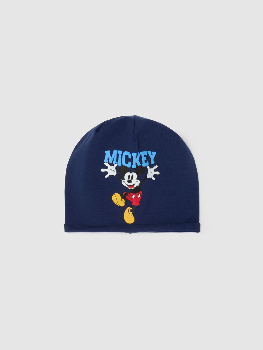 French terry hat with Mickey Mouse print_0
