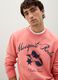 Regular fit pink pure cotton sweatshirt_2