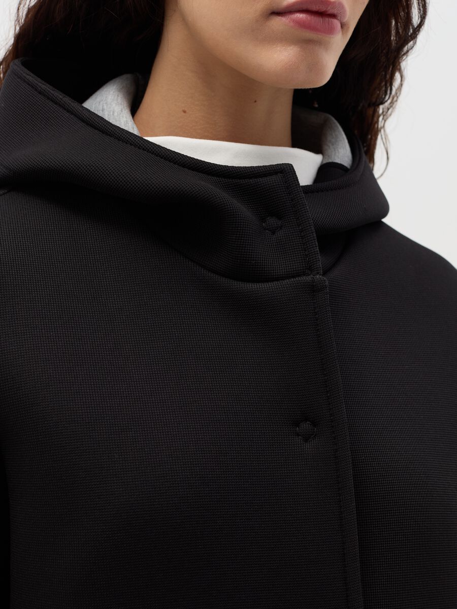 Long jacket with buttons and hood_2