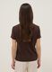 Brown pure cotton regular fit T-shirt_3
