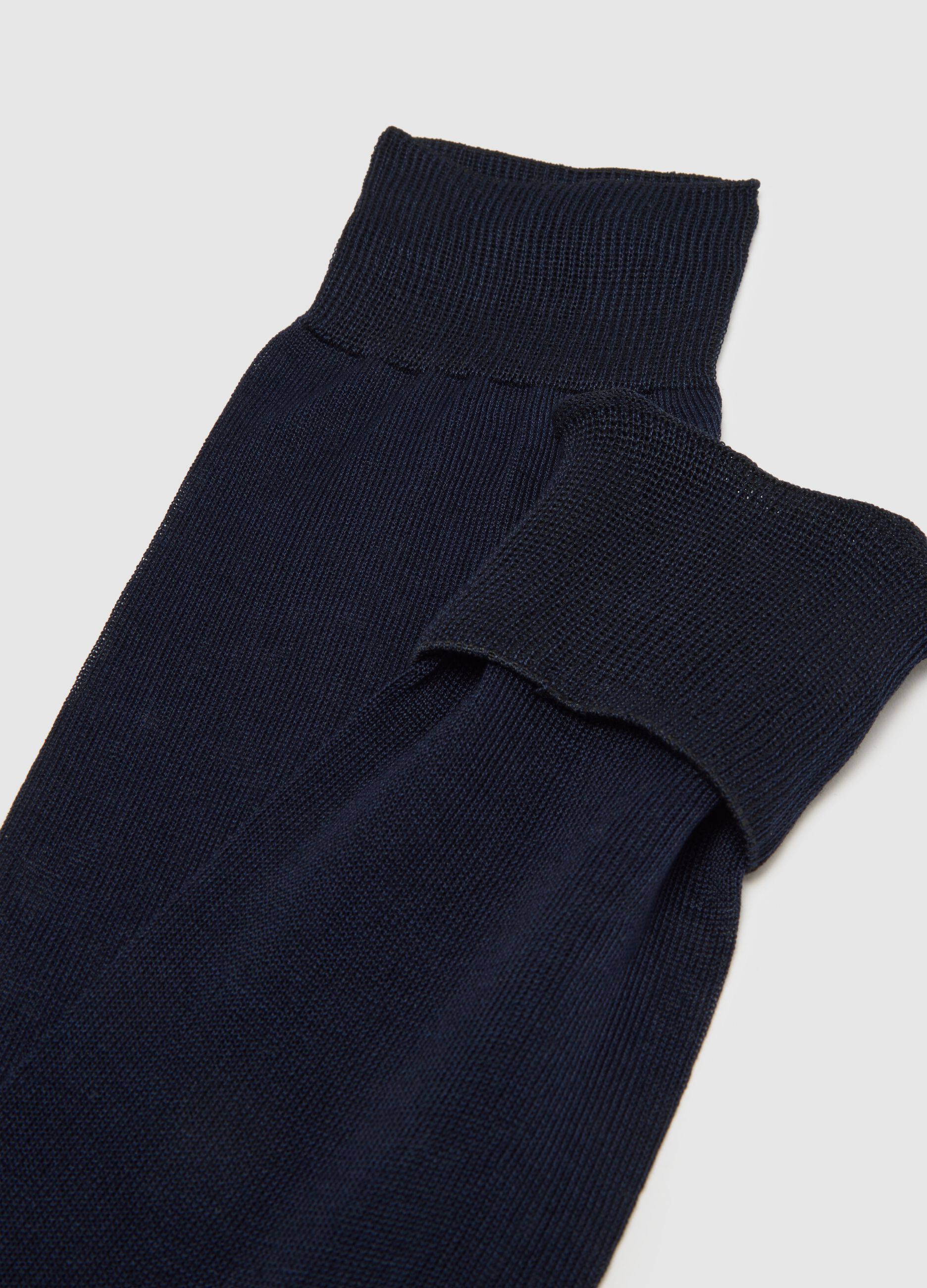 Blue Pure Cotton Socks Tripack