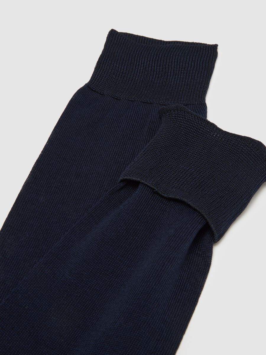 Blue Pure Cotton Socks Tripack_2