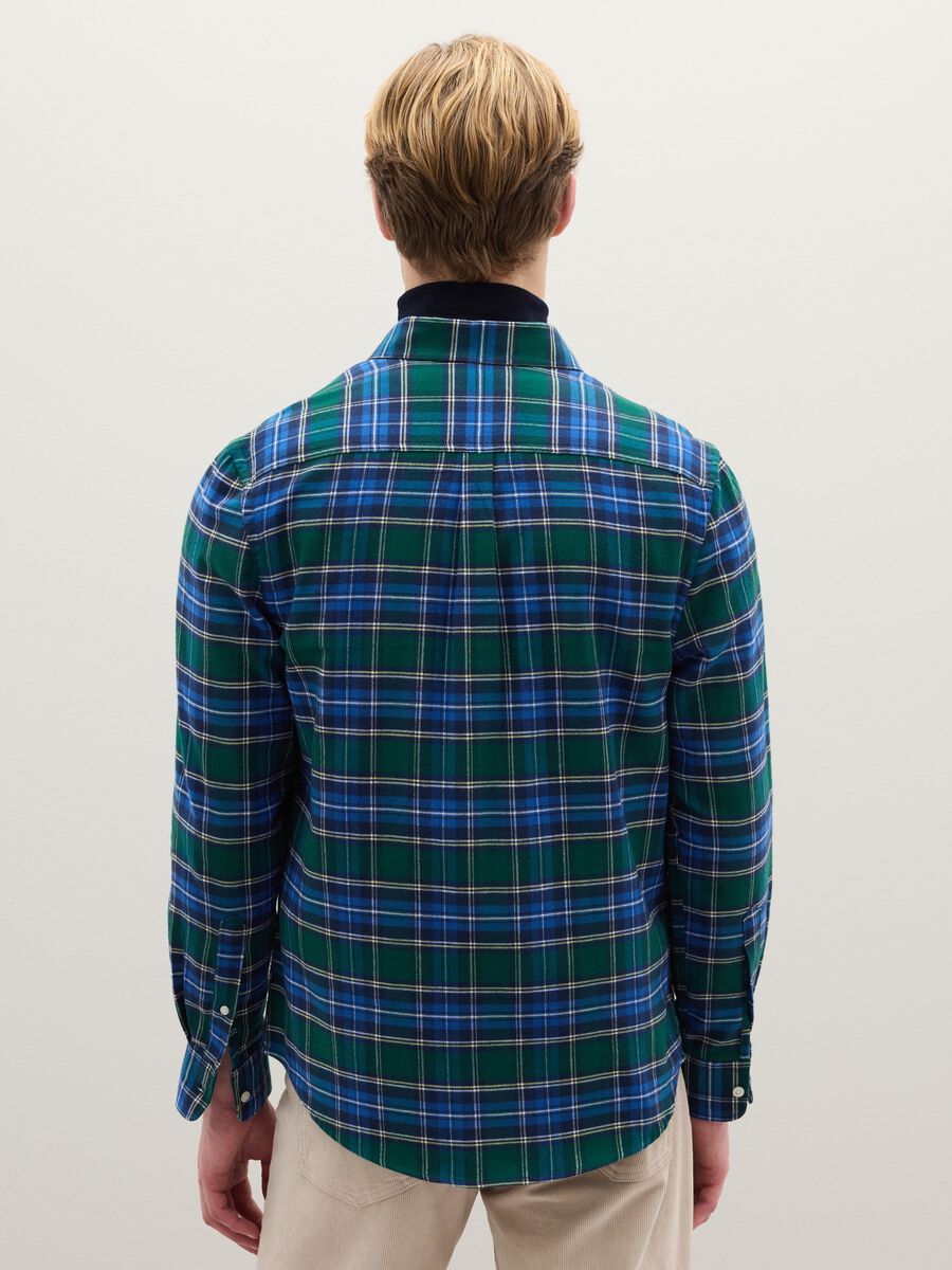 Pure cotton multicolour checked shirt regular fit_3