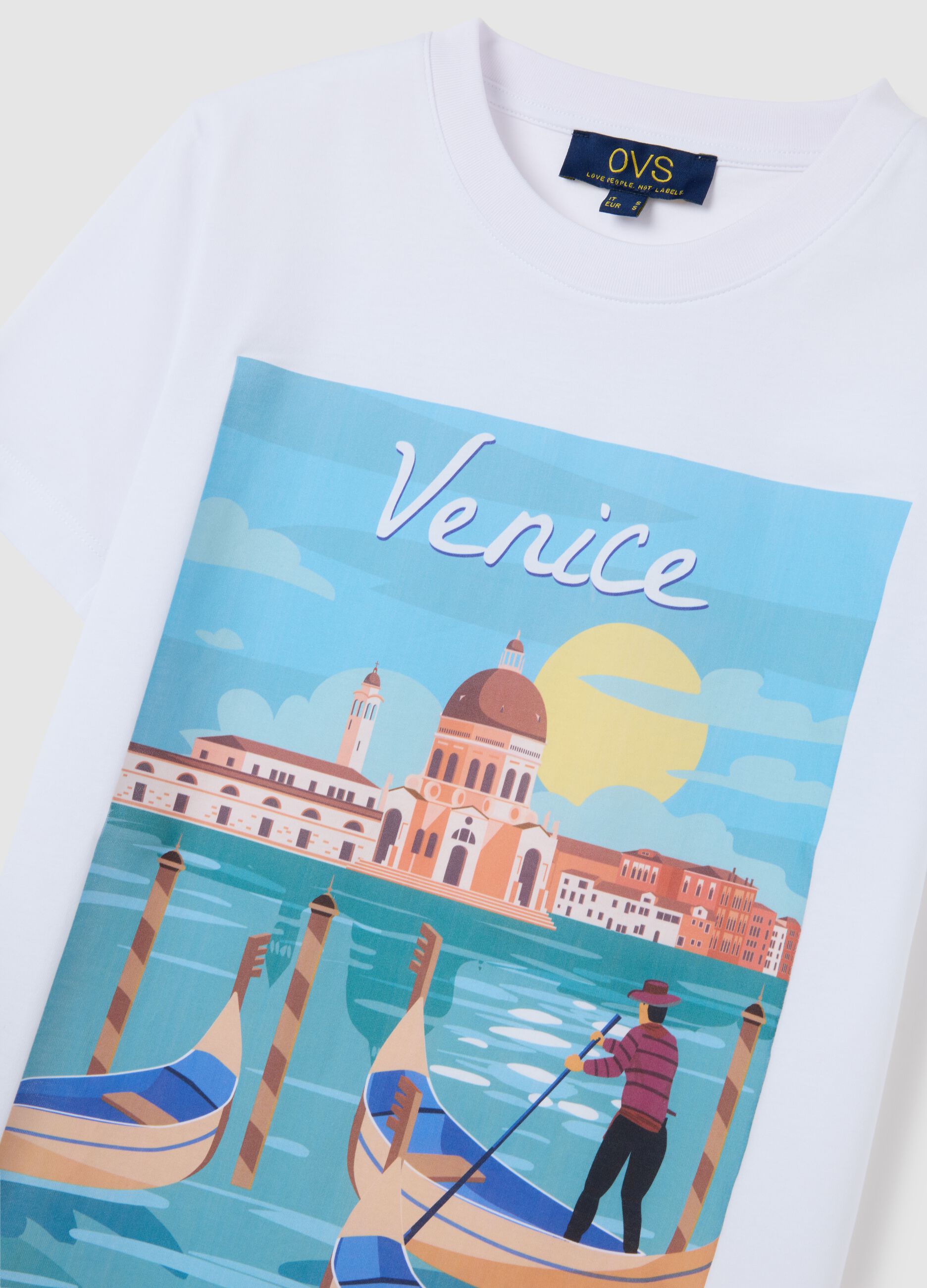Women's pure cotton white T-shirt