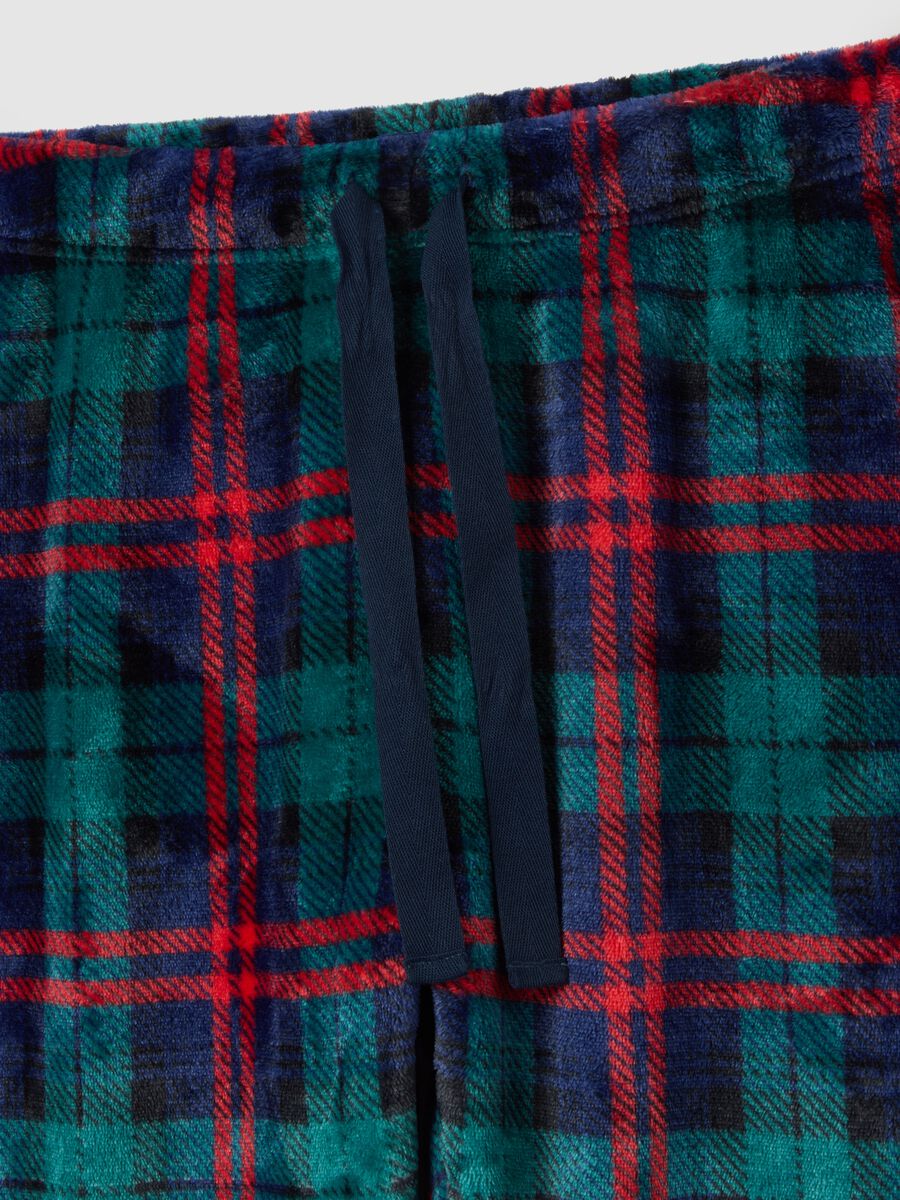 Multicolour check regular-fit pyjama trousers_5