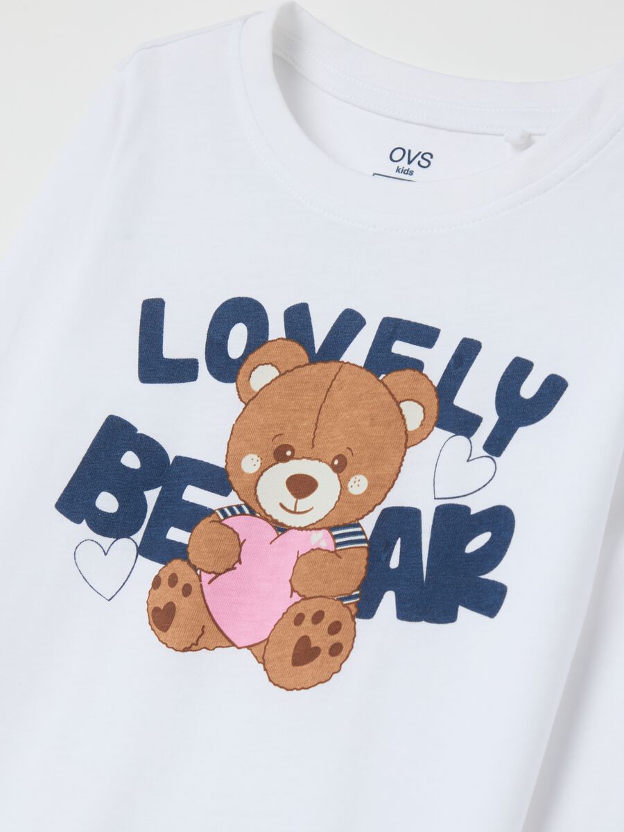 Long-sleeved T-shirt with "Lovely Bear" print_2