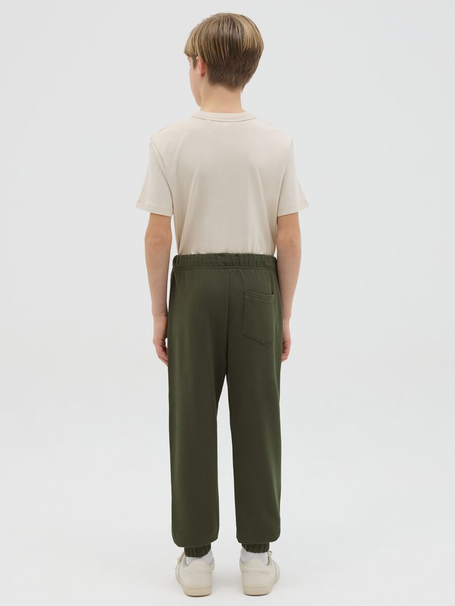 Cotton joggers with drawstring_3