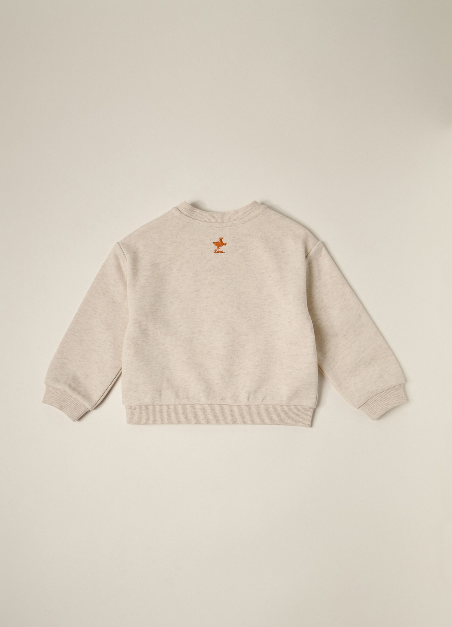 Felpa in french terry di misto cotone IANA neonata