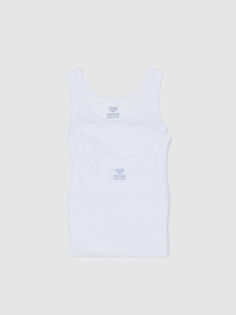 Bipack canottiere bianche da ragazzo in puro cotone regular fit_2