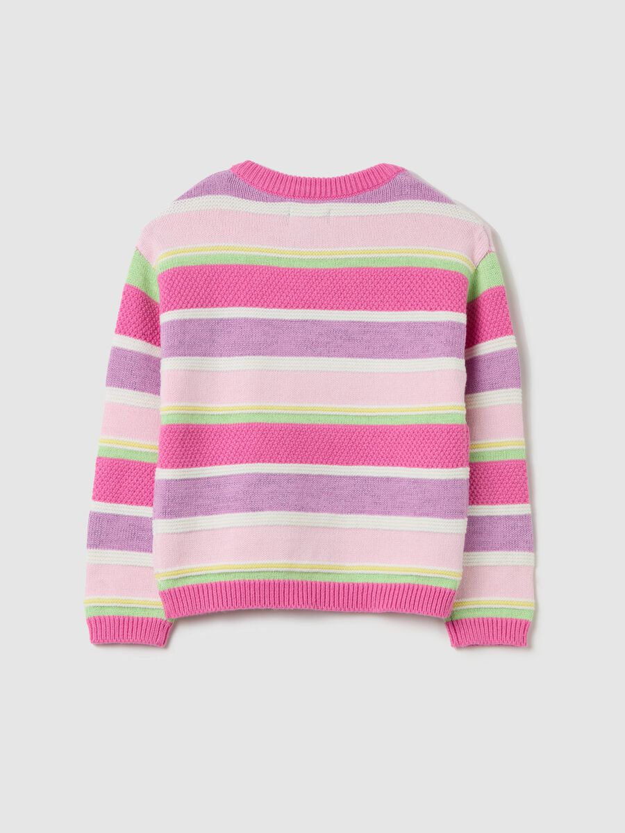 Pullover with striped pattern and lurex_1