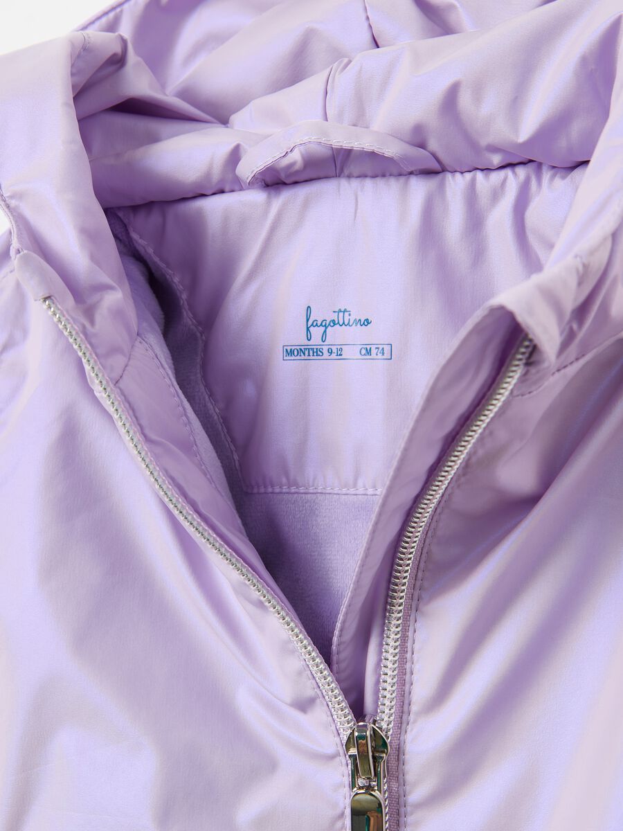 Giacca impermeabile shiny con cappuccio_2