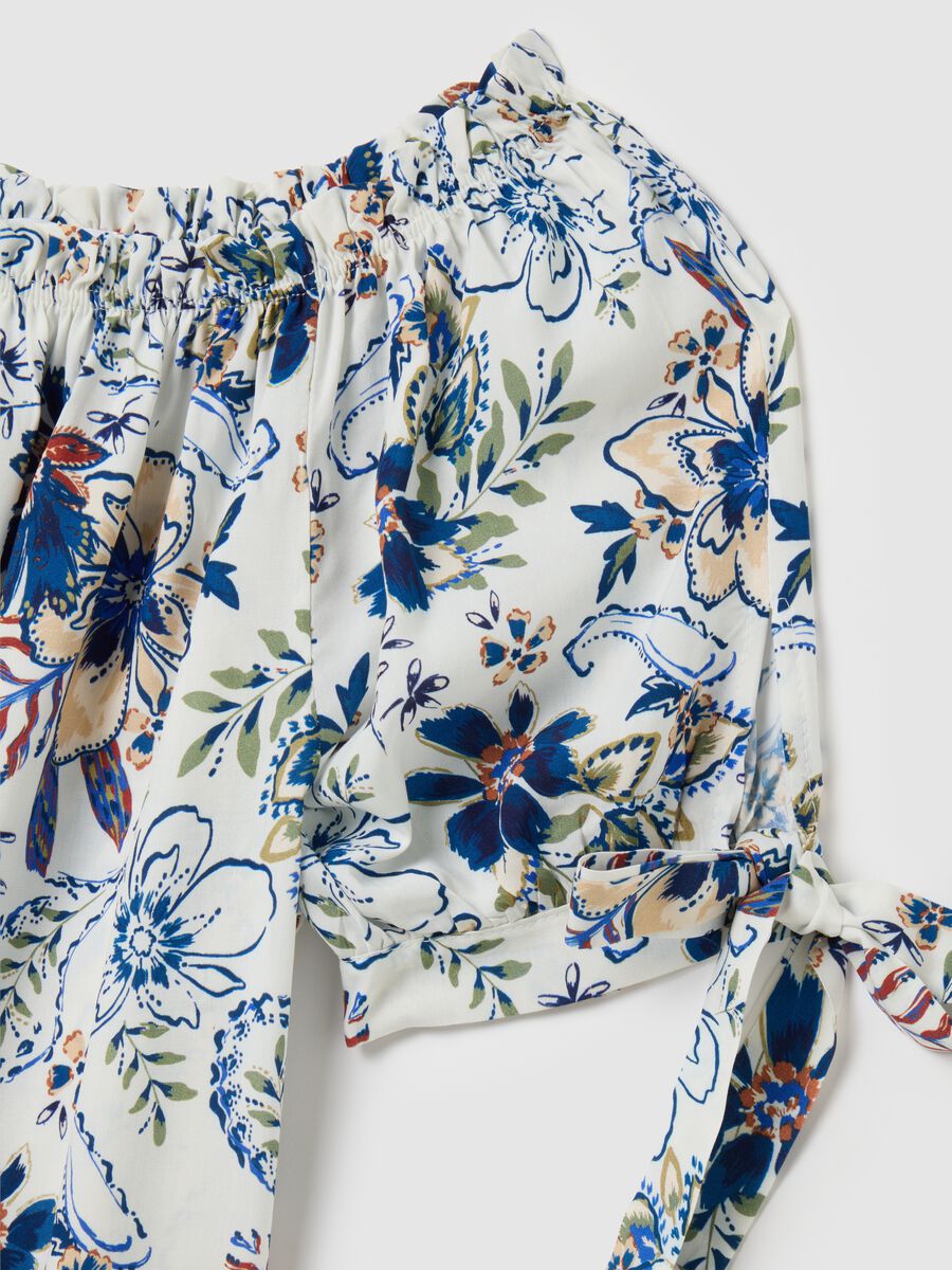Women's blouse in pure viscose multicolour regular fit_1