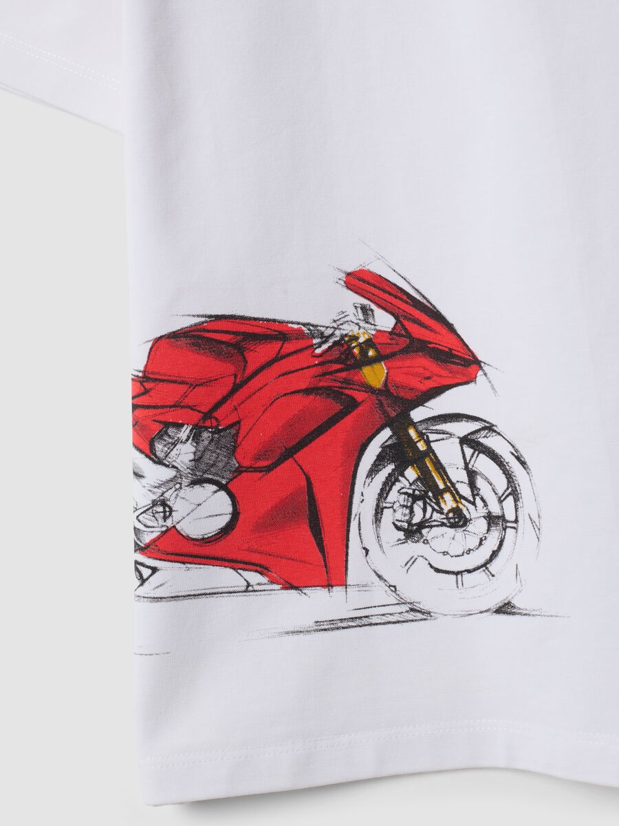 White short-sleeve stretch cotton T-shirt_3