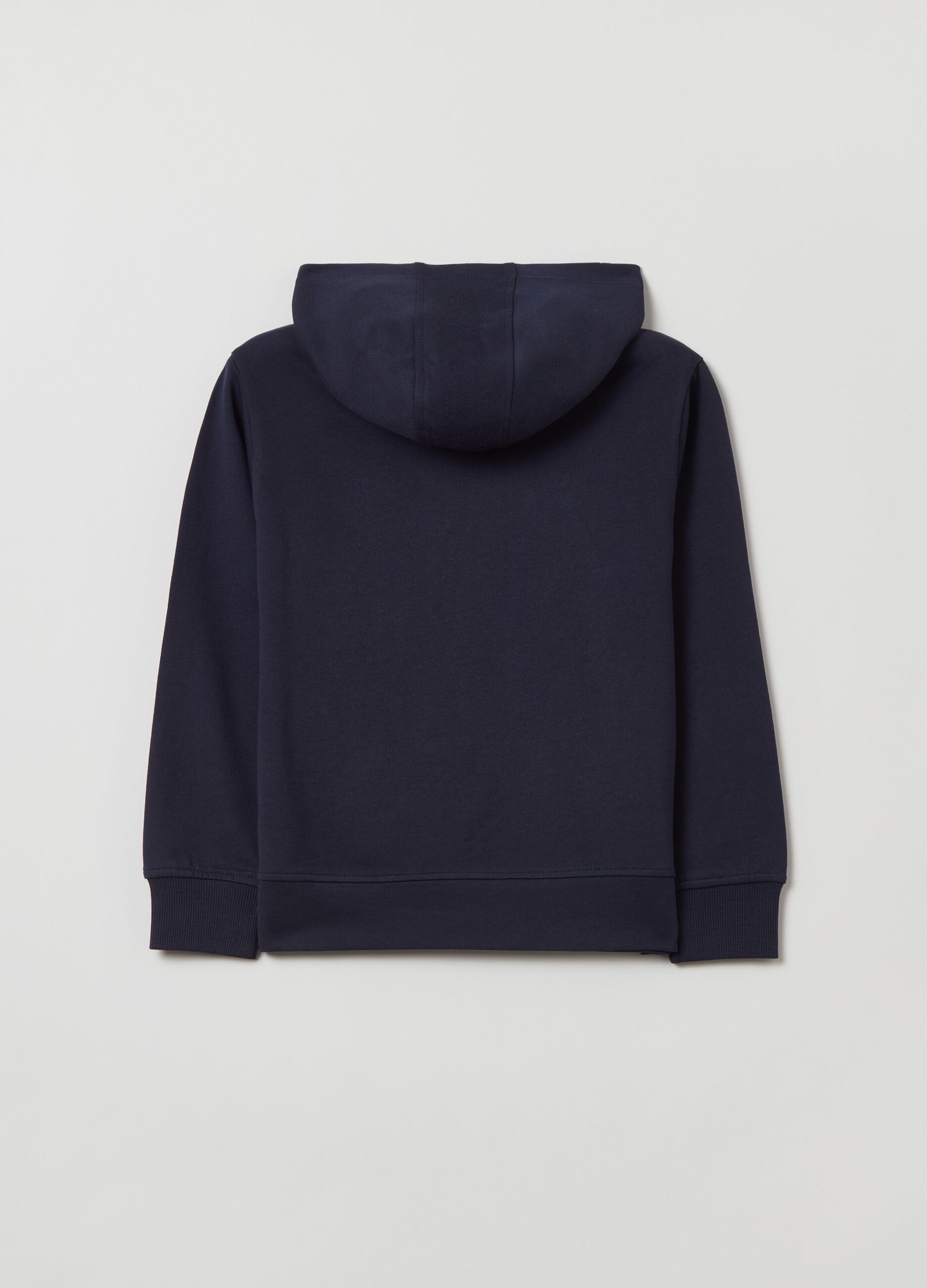 Full-zip in French Terry con cappuccio_1