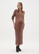 Stretchy Brown Maternity Dress_0