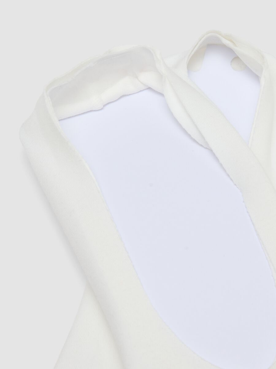 Two-pack white invisible cotton blend socks_2