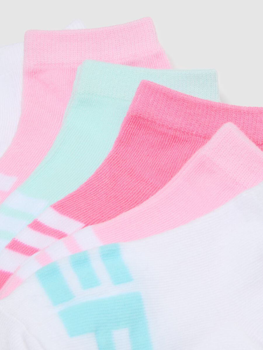 Girls' Multicolour Cotton Blend Sock Multipack_2