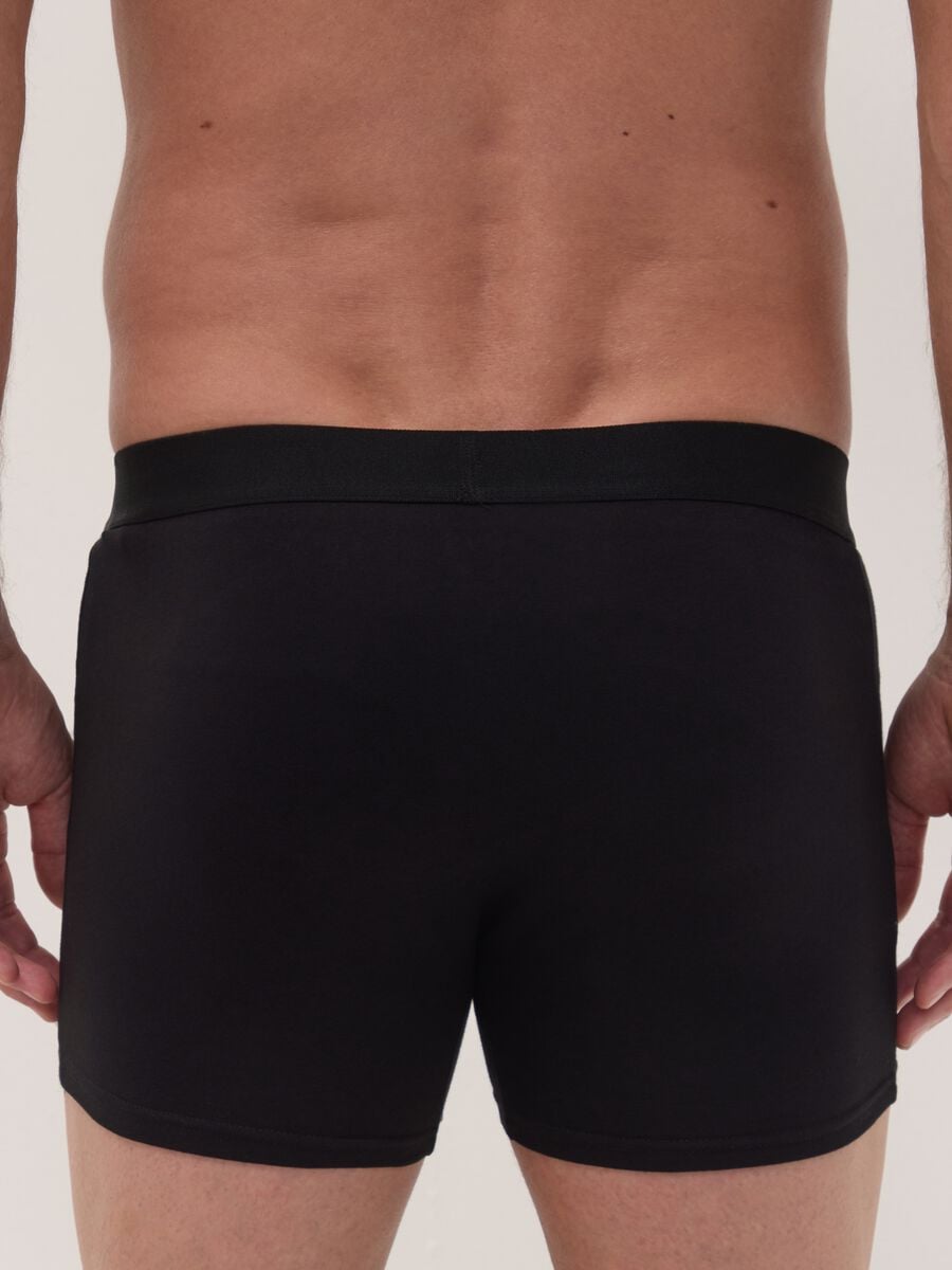 Tripack boxer midi grigi in cotone organico elasticizzato_2